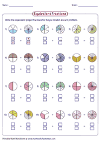 fractions worksheets - worksheet 41