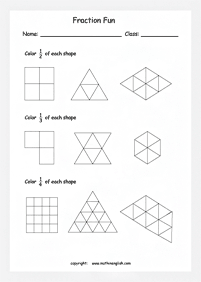 fractions worksheets - worksheet 70