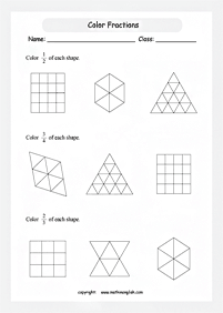 fractions worksheets - worksheet 74