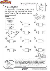 greater than less than - worksheet 9