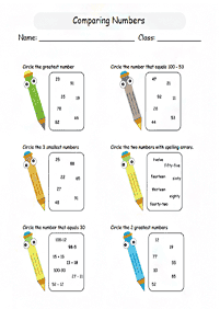 math for kids - worksheet 112