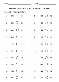 math for kids - worksheet 203