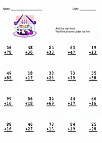 math for kids - worksheet 258