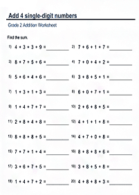 math for kids - worksheet 261