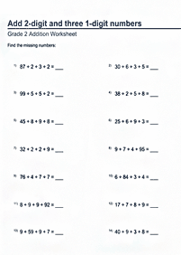 math for kids - worksheet 281