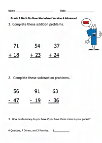 math for kids - worksheet 290