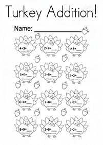 simple math for kids - worksheet 155