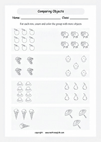 simple math for kids - worksheet 186