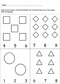 simple math for kids - worksheet 207