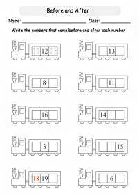 skip counting - fill in the missing numbers - worksheet 106