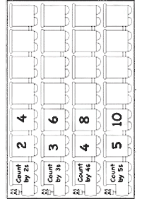 skip counting - fill in the missing numbers - worksheet 66