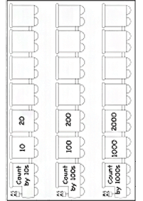 skip counting - fill in the missing numbers - worksheet 74