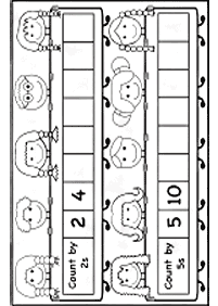 skip counting - fill in the missing numbers - worksheet 80