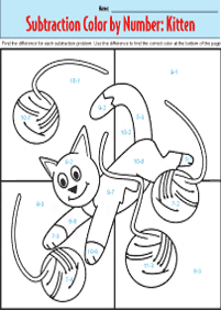 subtraction for kids - worksheet 113