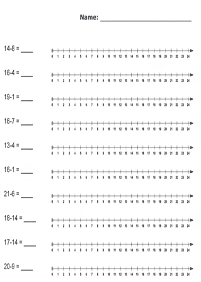 subtraction for kids - worksheet 28