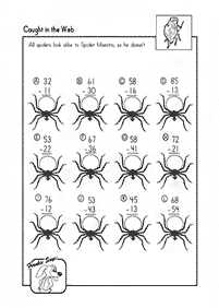 subtraction for kids - worksheet 33