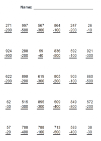 subtraction for kids - worksheet 48