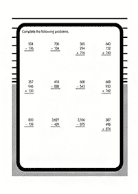 subtraction for kids - worksheet 49