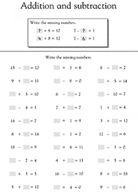 subtraction for kids - worksheet 6