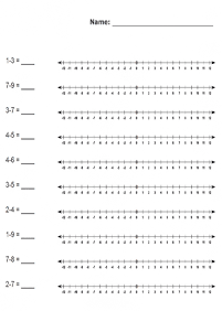 subtraction for kids - worksheet 68