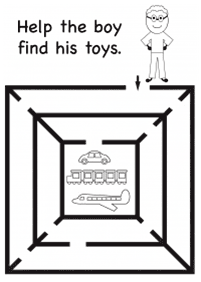 easy mazes for kids - worksheet 100