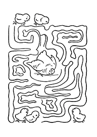 easy mazes for kids - worksheet 108