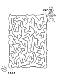 easy mazes for kids - worksheet 121