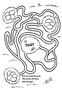 easy mazes for kids - worksheet 13