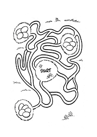 easy mazes for kids - worksheet 34