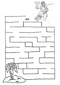 easy mazes for kids - worksheet 43