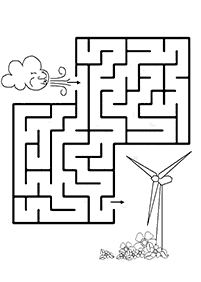 easy mazes for kids - worksheet 68