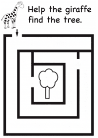 easy mazes for kids - worksheet 73