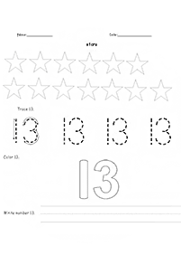 numbers larger then ten worksheets - worksheet 3