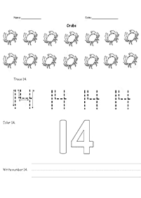 numbers larger then ten worksheets - worksheet 4