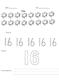 numbers larger then ten worksheets - worksheet 6