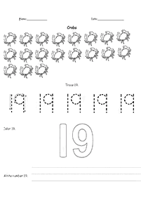 numbers larger then ten worksheets - worksheet 9