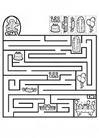 printable mazes - maze 121